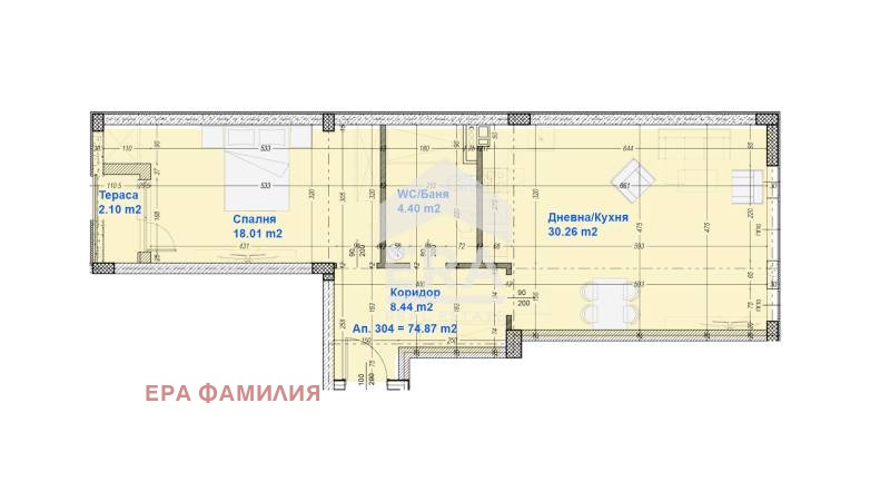 Продава 2-СТАЕН, гр. София, Дианабад, снимка 1 - Aпартаменти - 46804108