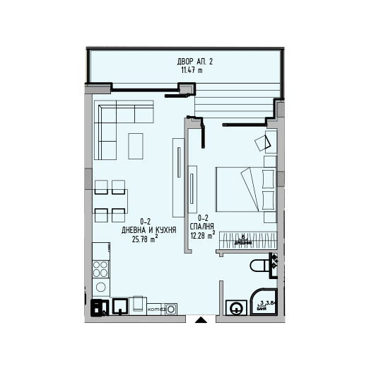 Продава 2-СТАЕН, гр. София, Малинова долина, снимка 2 - Апартаменти - 56738700