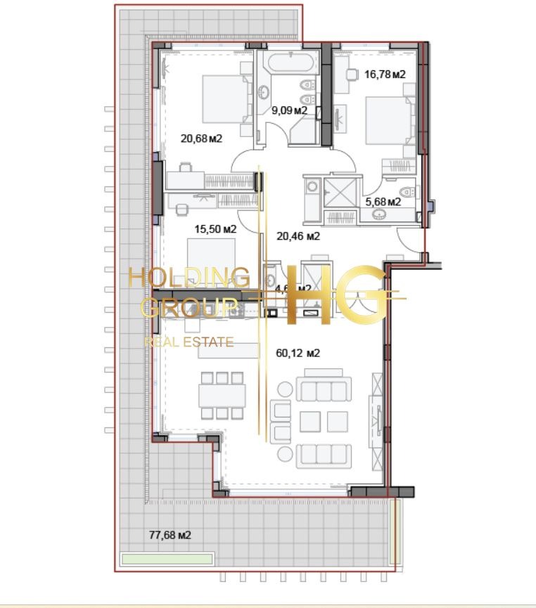 Te koop  3 slaapkamers Varna , k.k. Slantsjev den , 302 m² | 65339426 - afbeelding [15]