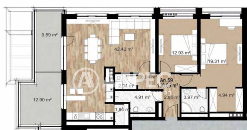 Na prodej  3+ ložnice Sofia , Centar , 165 m2 | 65451961 - obraz [4]