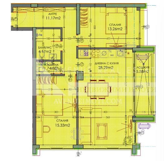 Myytävänä  2 makuuhuonetta Plovdiv , Trakija , 117 neliömetriä | 80140040 - kuva [3]