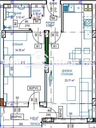 Продава  2-стаен град Пловдив , Остромила , 72 кв.м | 37032115 - изображение [9]