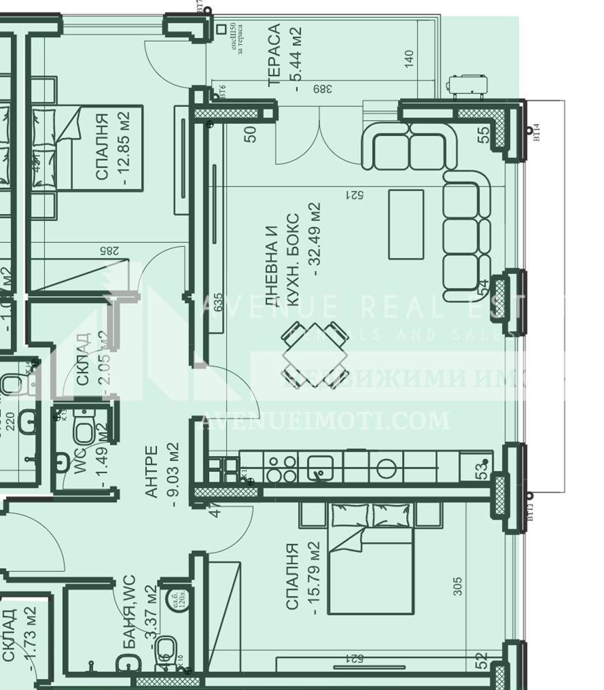 Продава 3-СТАЕН, гр. Пловдив, Младежки Хълм, снимка 2 - Апартаменти - 55054075