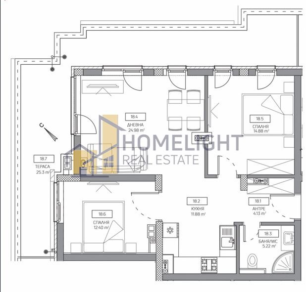 Продава 3-СТАЕН, гр. София, Овча купел, снимка 15 - Aпартаменти - 47463199