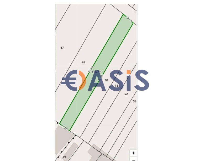 Продава  Парцел, област Бургас, гр. Поморие • 41 100 EUR • ID 34008674 — holmes.bg - [1] 