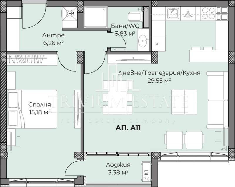 In vendita  1 camera da letto Plovdiv , Hristo Smirnenski , 81 mq | 79742859 - Immagine [2]