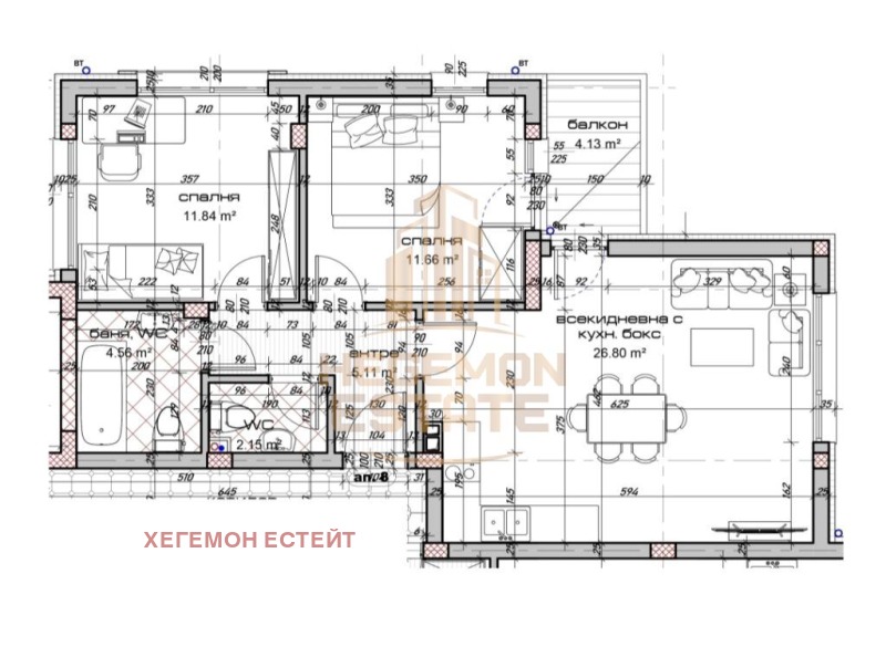 Продава 3-СТАЕН, гр. Варна, Виница, снимка 1 - Aпартаменти - 49113128