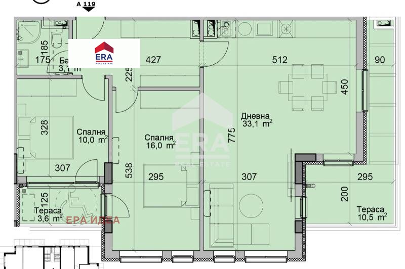 Продава  3-стаен град София , Модерно предградие , 117 кв.м | 77997826 - изображение [2]