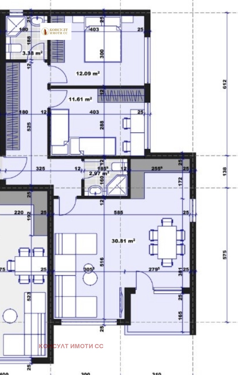 Till salu  2 sovrum Stara Zagora , Jeleznik - centar , 115 kvm | 50776286 - bild [3]