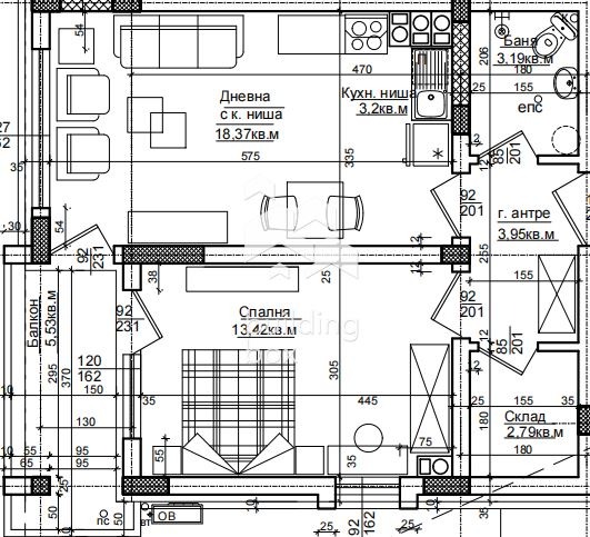 Продава 2-СТАЕН, гр. Хисаря, област Пловдив, снимка 2 - Апартаменти - 53082095
