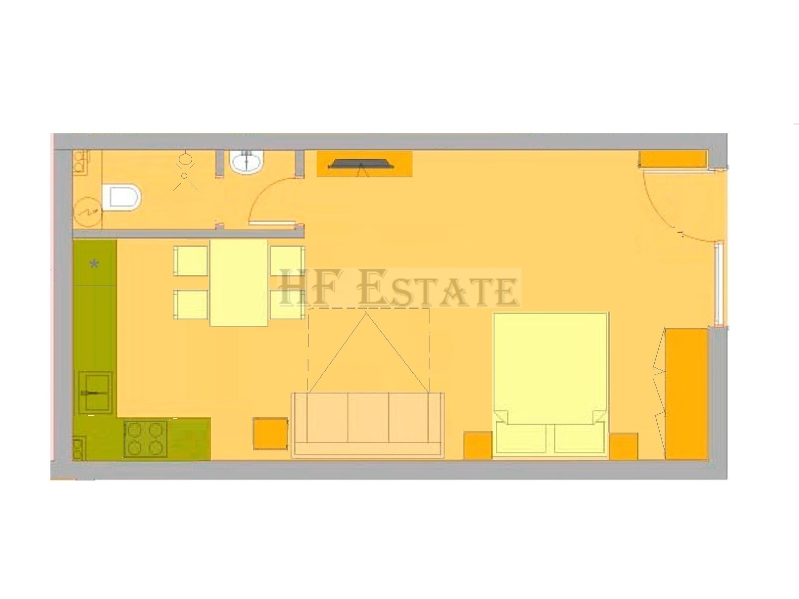 Продава 1-СТАЕН, гр. Бяла, област Варна, снимка 2 - Апартаменти - 51431268