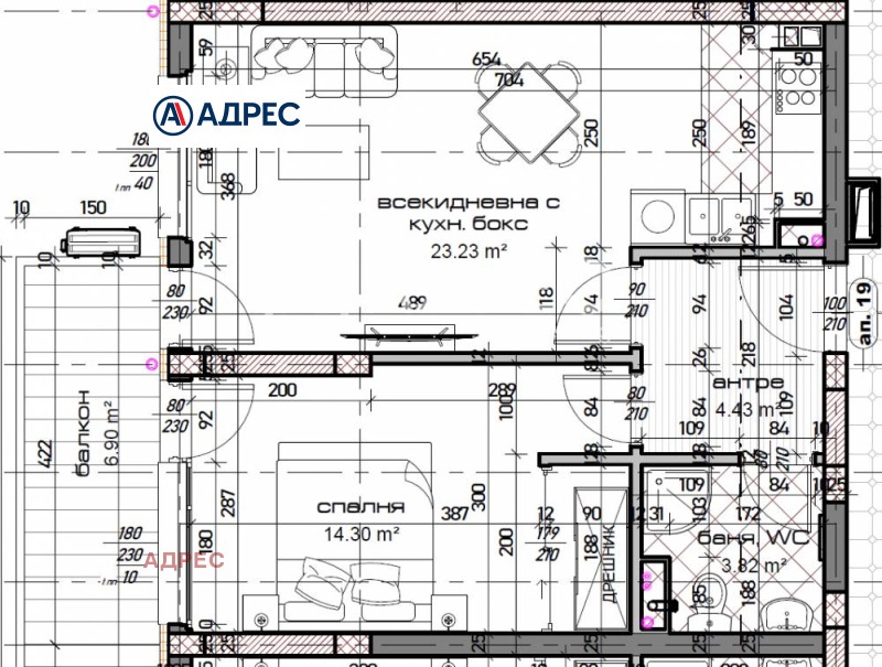 Продава 2-СТАЕН в град Варна, Младост 1 - 76 кв.м / 120 900 € » 236 459.85 лв., АДРЕС