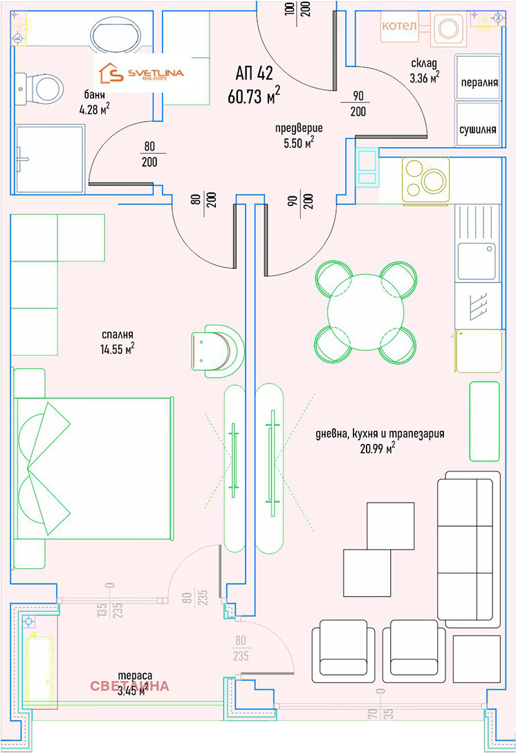 Продава 2-СТАЕН, гр. София, Малинова долина, снимка 11 - Апартаменти - 56159484