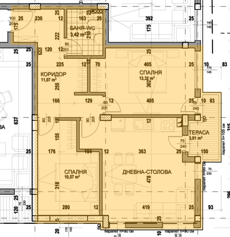 Продава 3-СТАЕН в област Пловдив, гр. Карлово - 82 кв.м / 106 600 € » 208 491.48 лв., АДРЕС КАРЛОВО