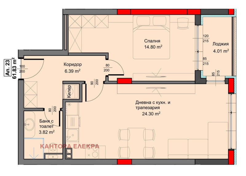 Продава 2-СТАЕН, гр. Варна, Аспарухово, снимка 4 - Aпартаменти - 46864475