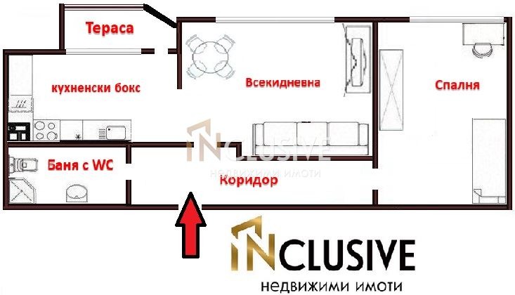 Продаја  1 спаваћа соба Софија , Карпузица , 55 м2 | 21212508 - слика [13]