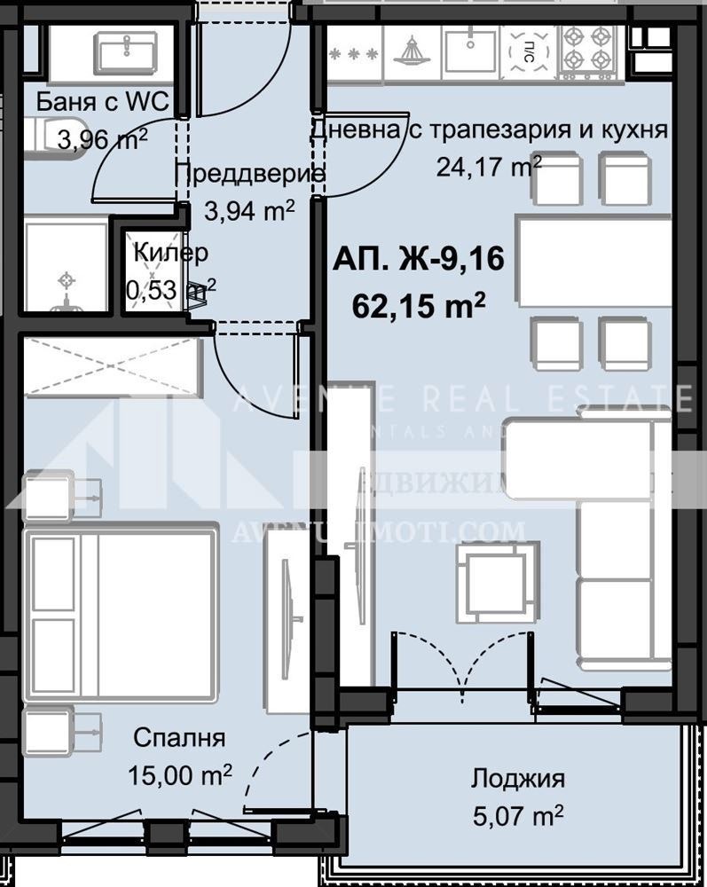 Myytävänä  1 makuuhuone Plovdiv , Zapaden , 79 neliömetriä | 52138238 - kuva [2]