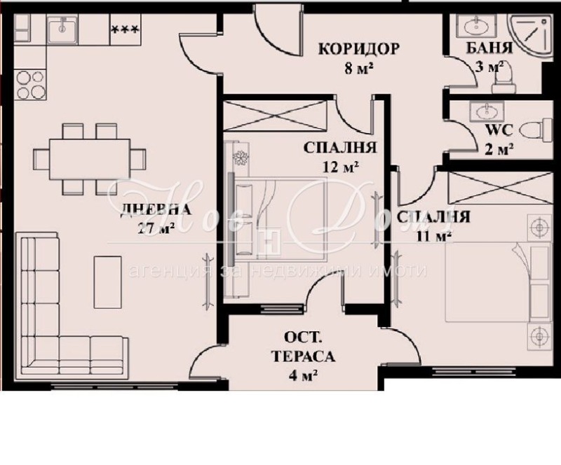 Продава 3-СТАЕН, гр. София, Люлин 5, снимка 11 - Aпартаменти - 48563567