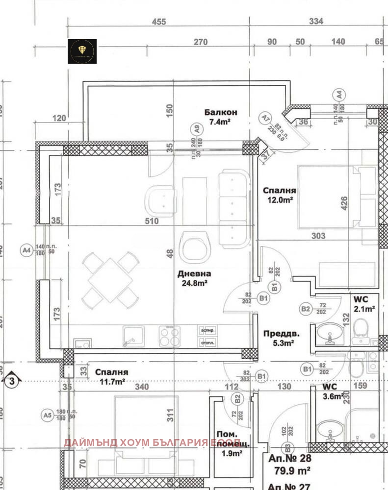 Продава 3-СТАЕН, гр. Пловдив, Остромила, снимка 14 - Апартаменти - 54883502