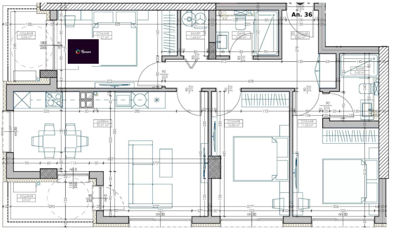Продава МНОГОСТАЕН, гр. Варна, Младост 2, снимка 3 - Апартаменти - 52223050
