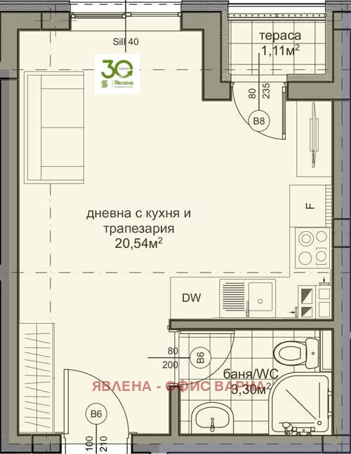Продава 1-СТАЕН, гр. Варна, Владислав Варненчик 1