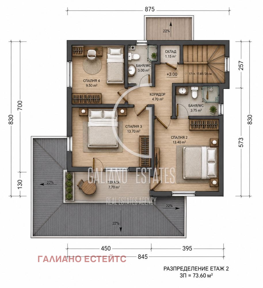 Продава КЪЩА, гр. Костинброд, област София област, снимка 3 - Къщи - 55897754