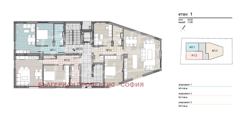 Myytävänä  1 makuuhuone Sofia , Ovtša kupel , 99 neliömetriä | 48897054 - kuva [12]