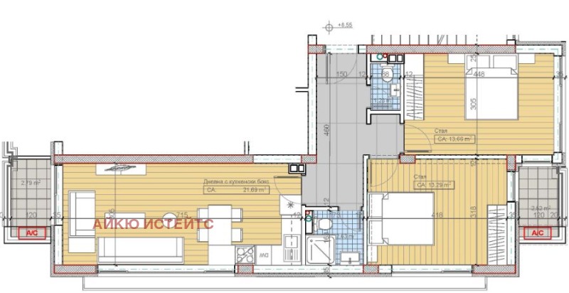 Te koop  2 slaapkamers Sofia , Bakston , 96 m² | 72955989 - afbeelding [4]