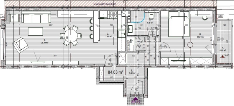 Продава 2-СТАЕН, гр. София, Триъгълника, снимка 14 - Aпартаменти - 47552380