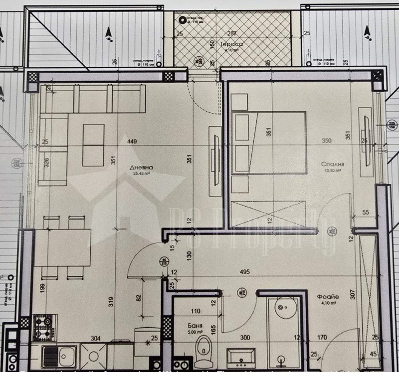 À venda  1 quarto Stara Zagora , Jeleznik - centar , 87 m² | 19988799 - imagem [7]