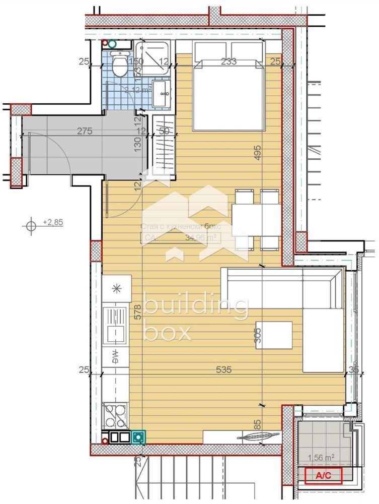 Til salgs  1 soverom Sofia , m-t Gardova glava , 58 kvm | 21627906 - bilde [2]