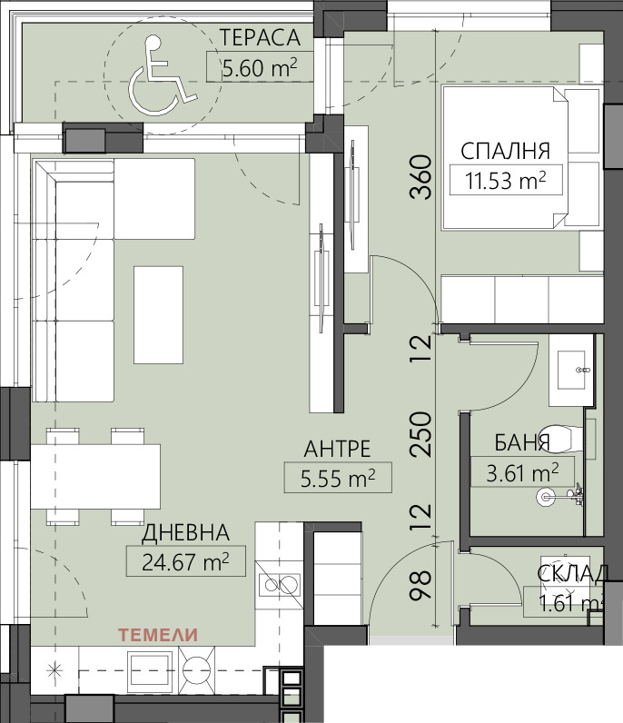 Eladó  1 hálószoba Plovdiv , Mladezski Halm , 75 négyzetméter | 76998199 - kép [4]