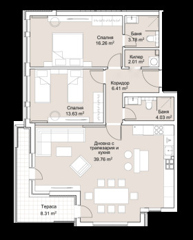 2 chambres Lozenets, Sofia 13