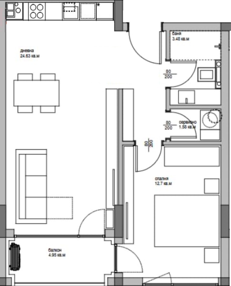 In vendita  1 camera da letto Varna , Asparuhovo , 70 mq | 53233006 - Immagine [2]