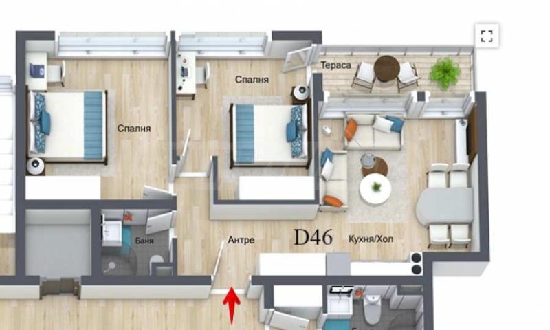 Na prodej  2 ložnice oblast Smolyan , k.k. Pamporovo , 84 m2 | 33333174 - obraz [2]