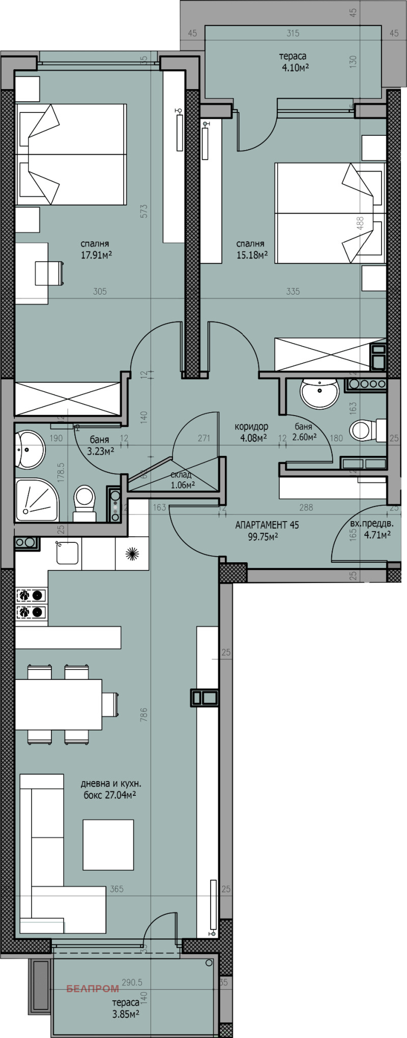 Продава 3-СТАЕН, гр. София, Студентски град, снимка 3 - Апартаменти - 52848152