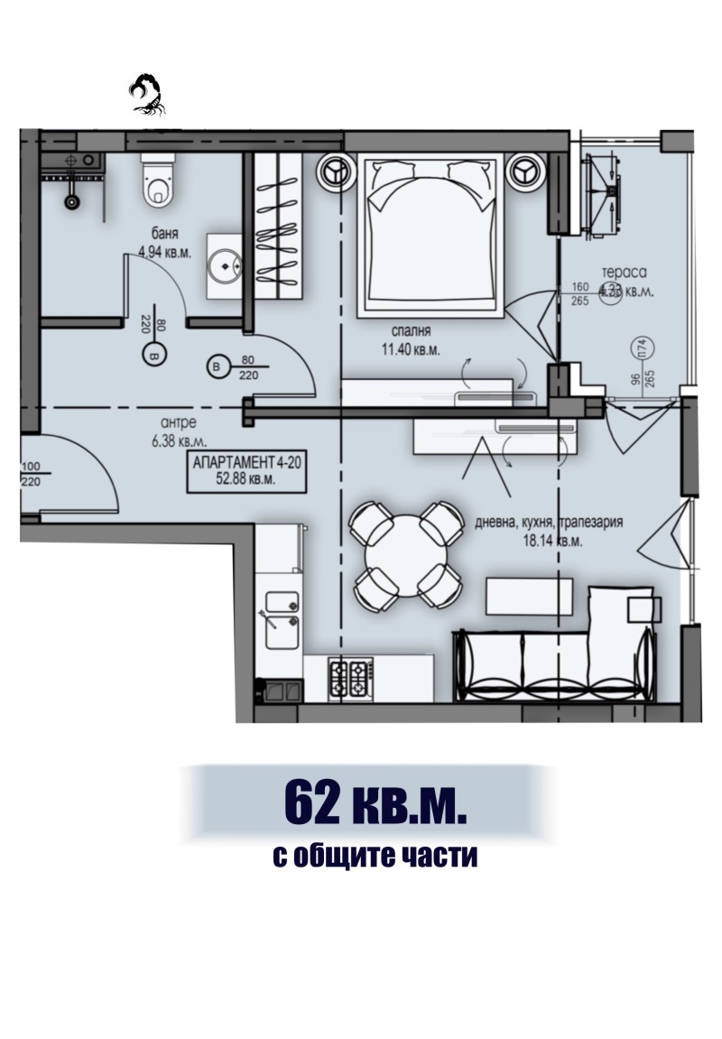 Na prodej  1 ložnice oblast Pazardzhik , Velingrad , 62 m2 | 90627467