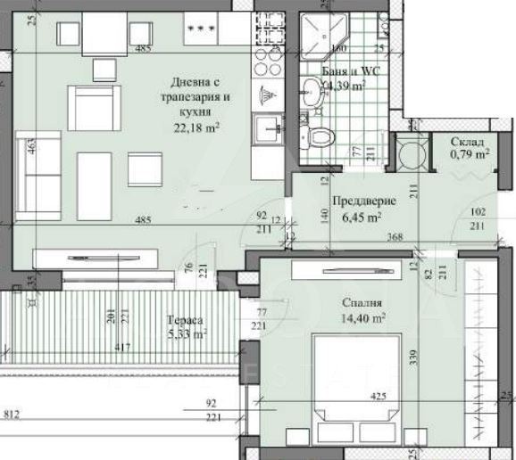 À vendre  1 chambre Plovdiv , Hristo Smirnenski , 70 m² | 39179515 - image [5]