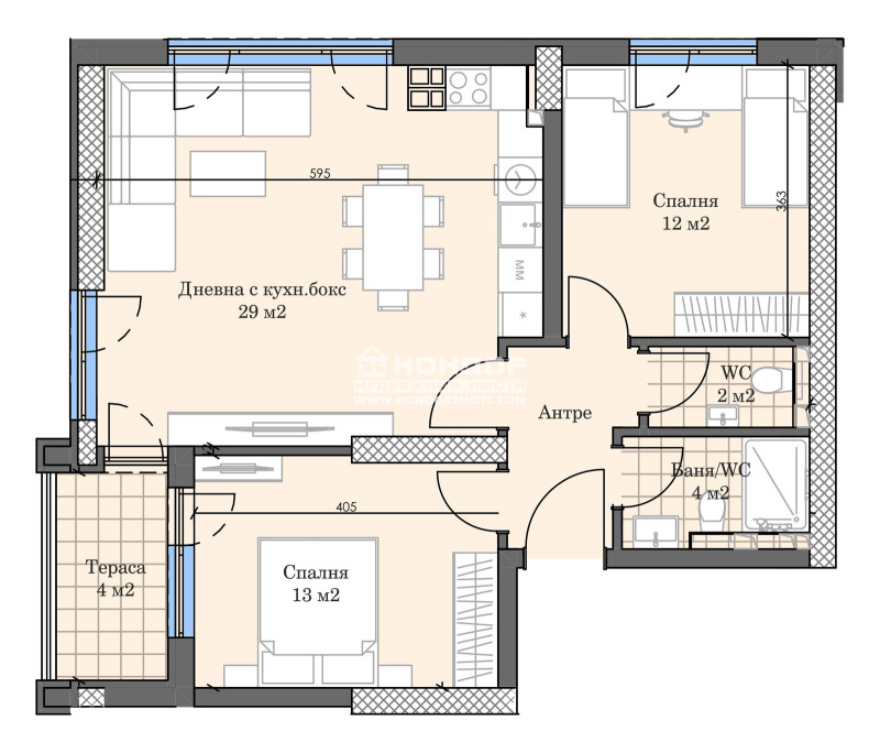 Продава 3-СТАЕН, гр. Пловдив, Кършияка, снимка 2 - Aпартаменти - 49371064