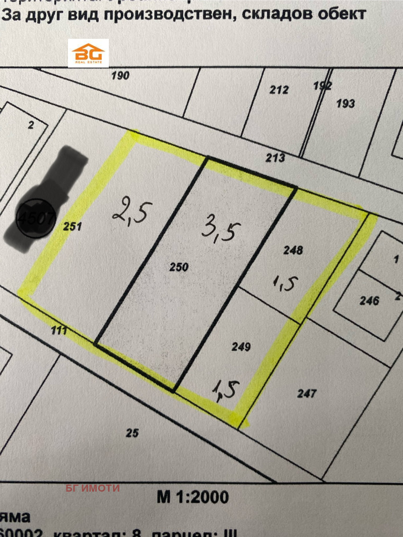 Продава  Парцел град Варна , м-т Атанас Тарла , 3500 кв.м | 94286161