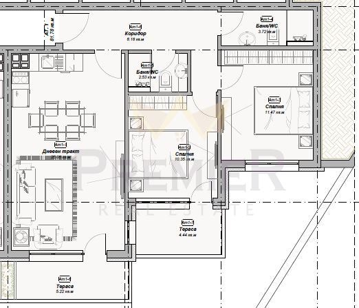 Продава 3-СТАЕН, гр. Варна, Изгрев, снимка 5 - Aпартаменти - 47417569