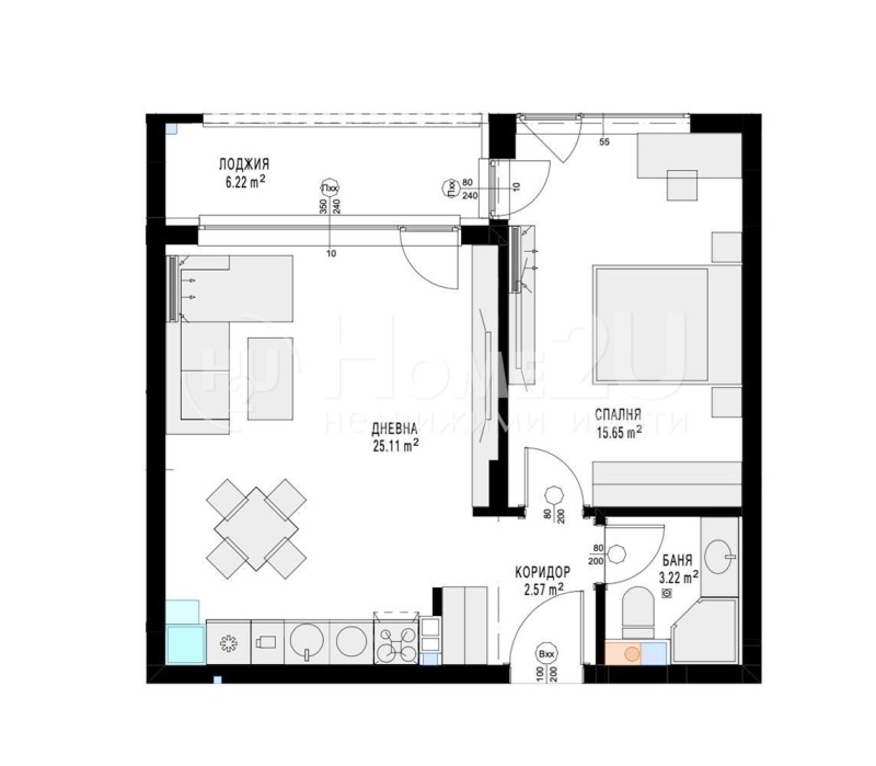 Продава 2-СТАЕН, град София, Славия • 183702 € / 359289.88 лв. • 75691333 1