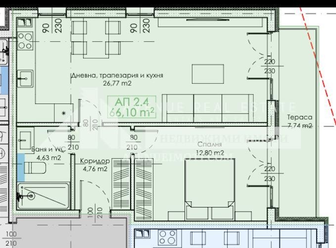 Продава 2-СТАЕН, гр. Пловдив, Беломорски, снимка 2 - Апартаменти - 53091691