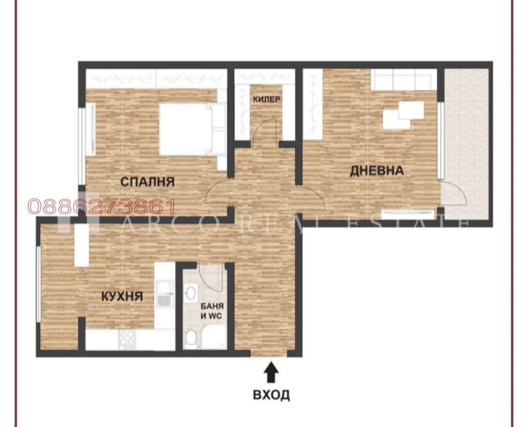 Продава 2-СТАЕН, гр. София, Люлин 6, снимка 6 - Апартаменти - 54959741