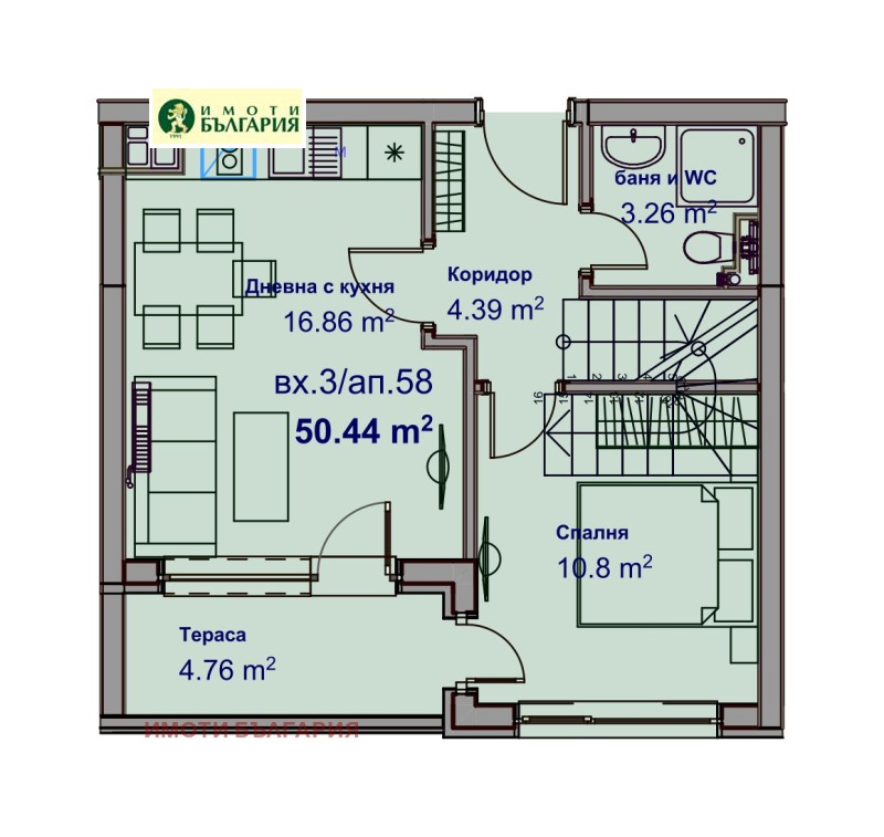 Til salg  1 soveværelse Varna , Mladost 1 , 162 kvm | 38346603 - billede [2]