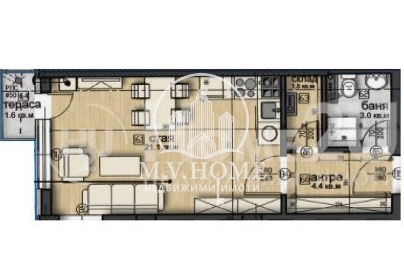 Продава 1-СТАЕН, гр. София, Витоша, снимка 9 - Апартаменти - 53040692