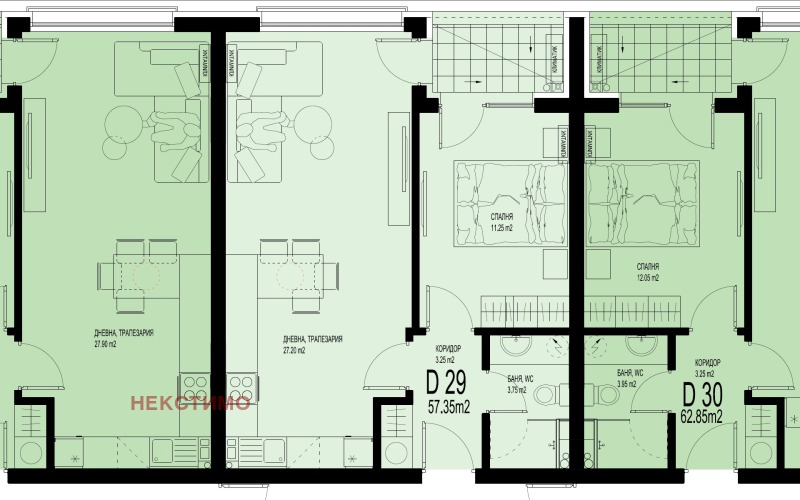 Продава 2-СТАЕН, гр. Пловдив, Христо Смирненски, снимка 2 - Апартаменти - 53161275
