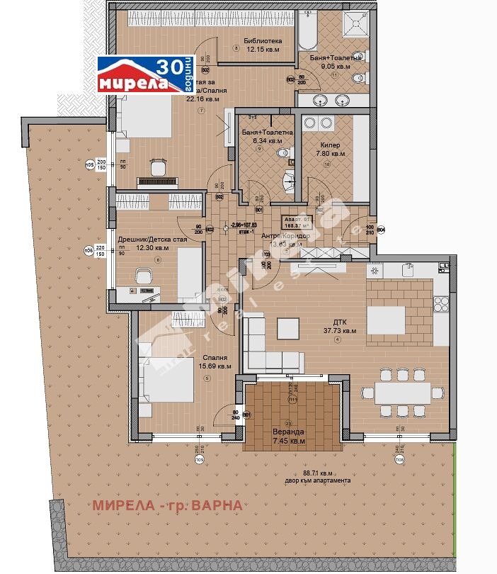 Продава 4-СТАЕН, гр. Варна, Свети Никола, снимка 2 - Апартаменти - 53285381