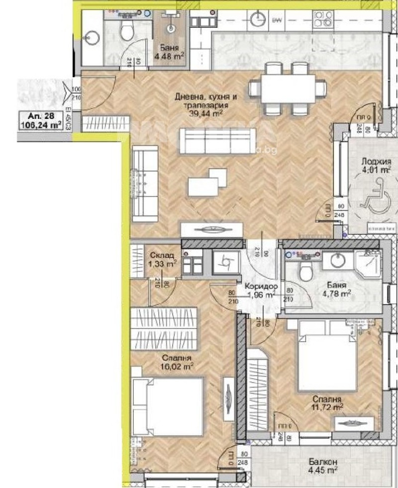 Продава 3-СТАЕН, град София, Люлин 8 • 252704 € / 494246.06 лв. • 51824343 1