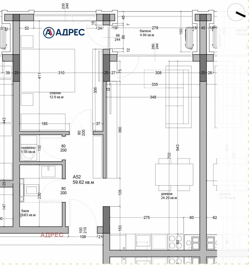 Продается  1 спальня Варна , Аспарухово , 69 кв.м | 42884430 - изображение [3]